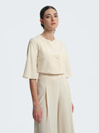 Bolero with three-quarter sleeves