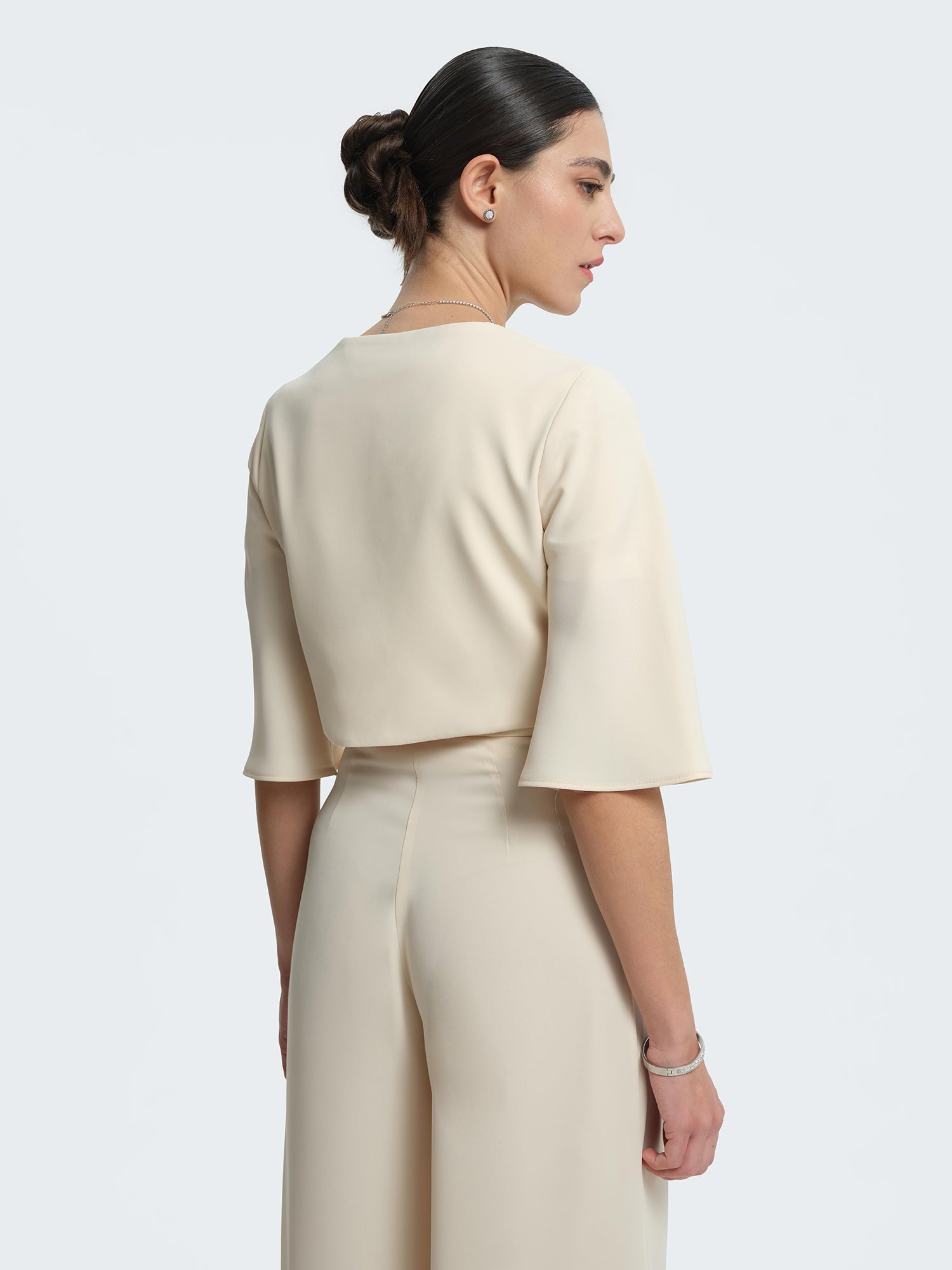 Bolero with three-quarter sleeves