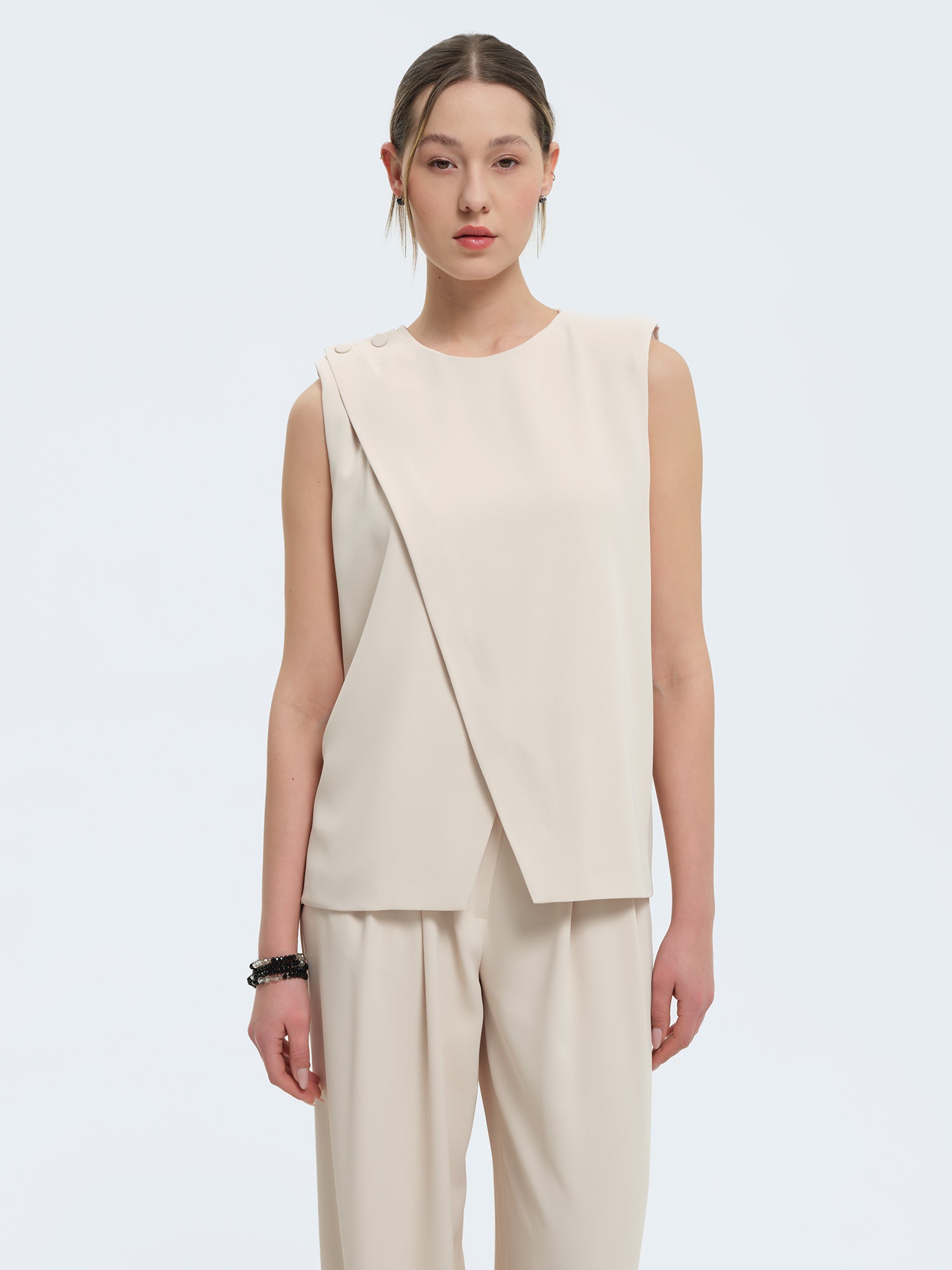 Top a portafoglio senza maniche