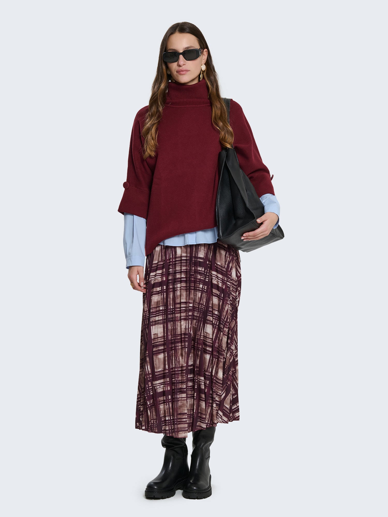 Maglia oversize a collo alto