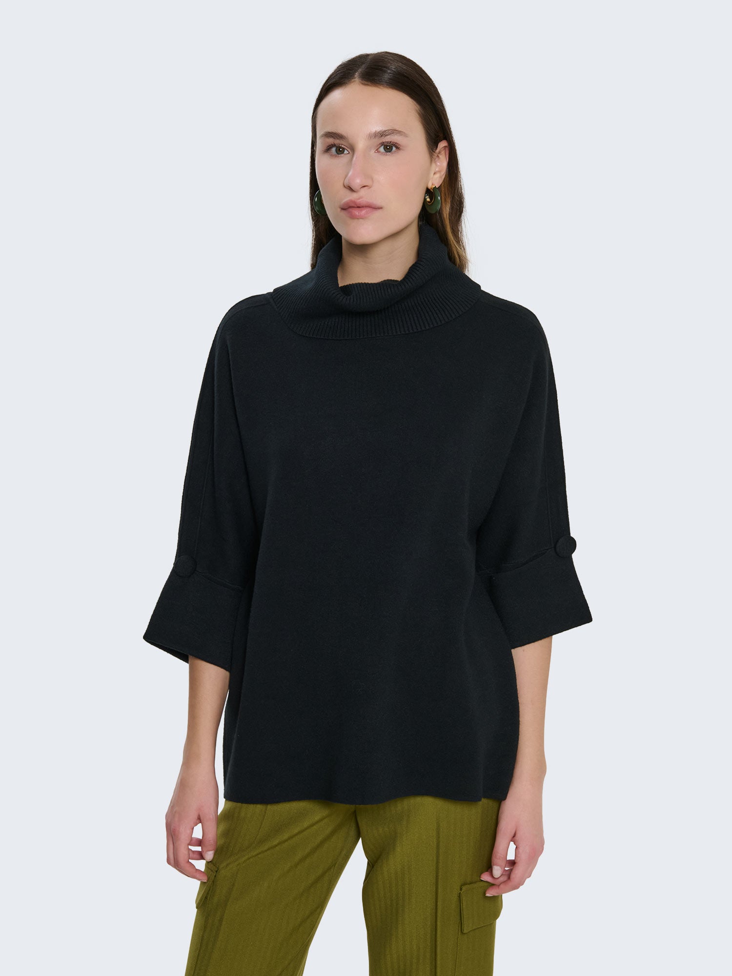 Maglia oversize a collo alto