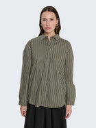 Camicia in cotone a righe