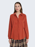 Camicia in cotone tinta unita