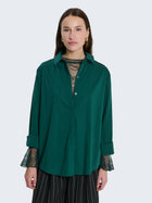 Camicia in cotone tinta unita