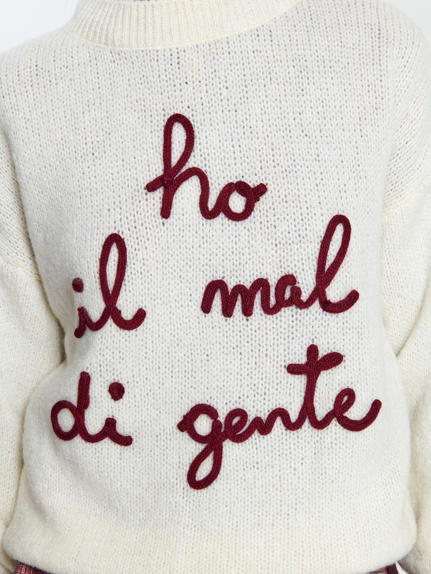 Maglione "Ho il mal di gente"