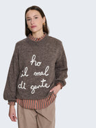 Maglione "Ho il mal di gente"