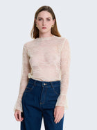 Maglia a maniche lunghe in pizzo