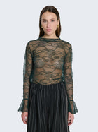 Maglia a maniche lunghe in pizzo