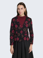 Blazer in jaquard con fantasia floreale