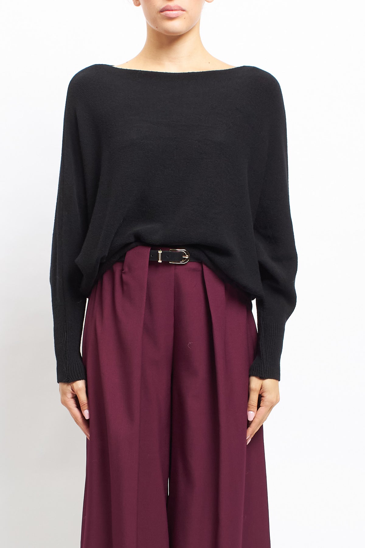 Batwing sleeve top