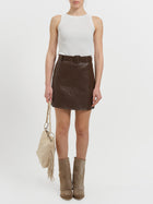 Minigonna in ecopelle