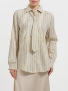 Camicia a righe con cravatta