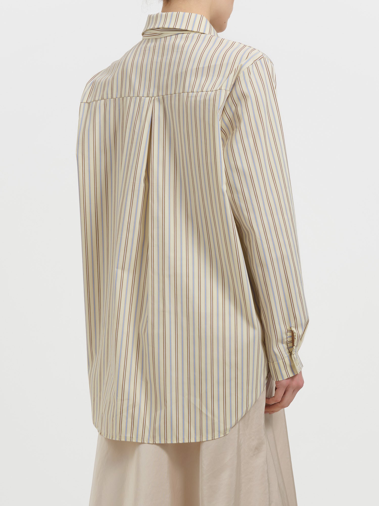 Camicia a righe con cravatta