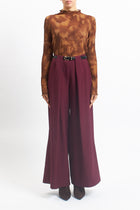 Pantalone palazzo con pinces