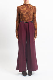 Pantalone palazzo con pinces
