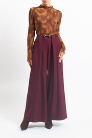 Pantalone palazzo con pinces