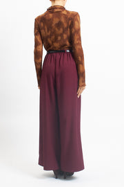 Pantalone palazzo con pinces