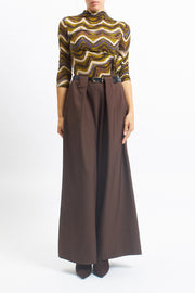 Pantalone palazzo con pinces