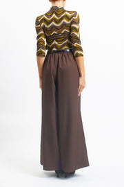 Pantalone palazzo con pinces