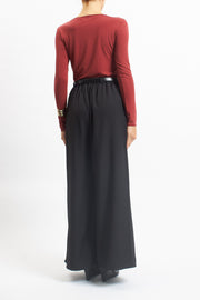 Pantalone palazzo con pinces