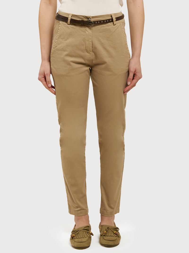 Pantaloni slim fit in cotone