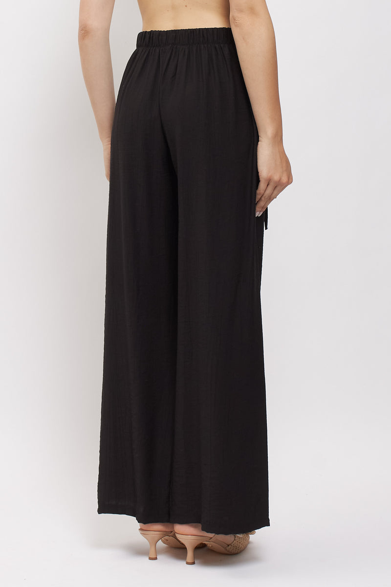 Pantalone palazzo con pannello