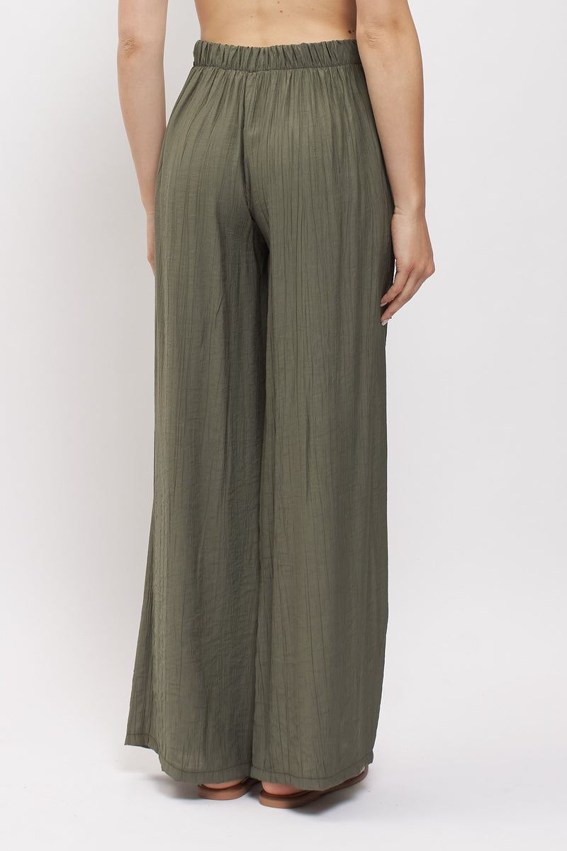 Pantalone palazzo con pannello