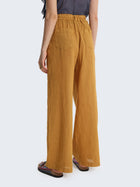 Pantaloni flare in lino