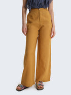 Pantaloni flare in lino