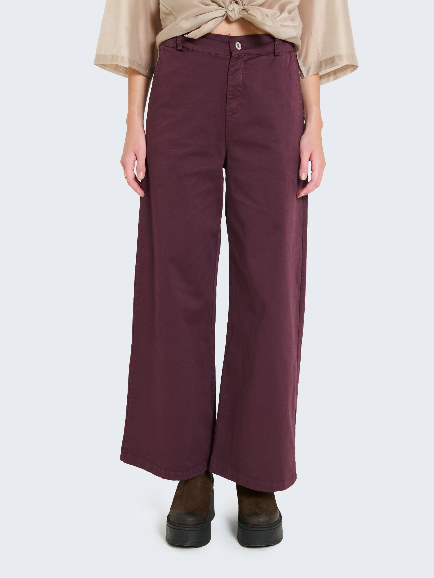 Cotton palazzo trousers