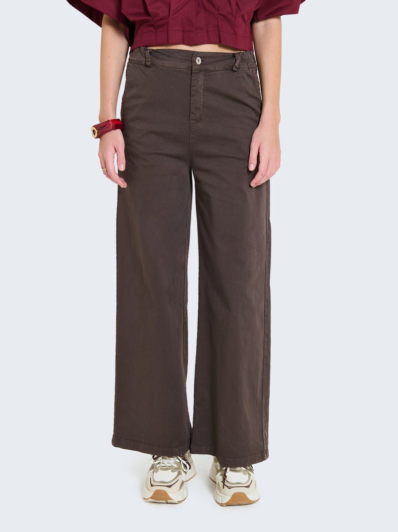 Cotton palazzo trousers
