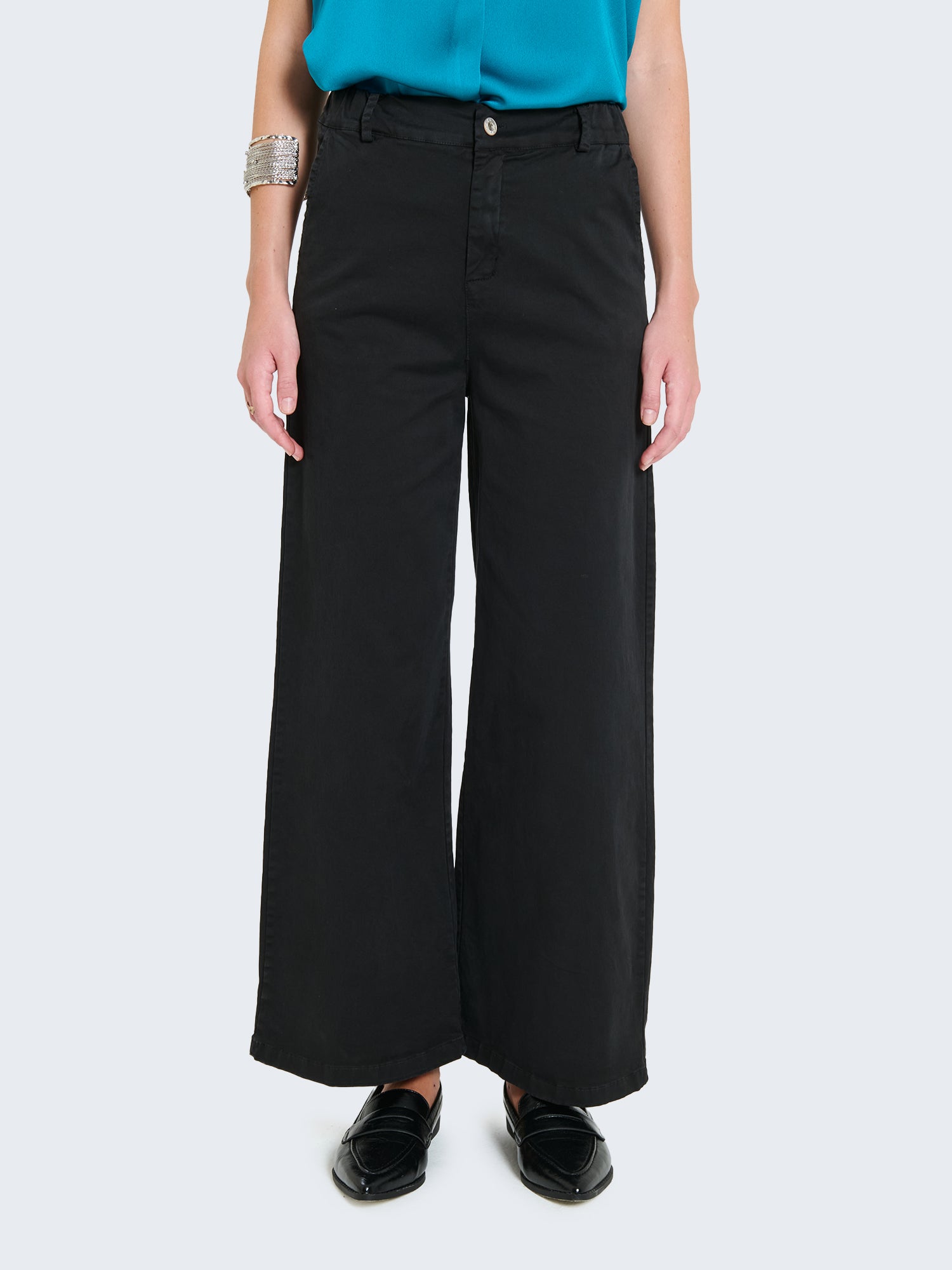 Cotton palazzo trousers