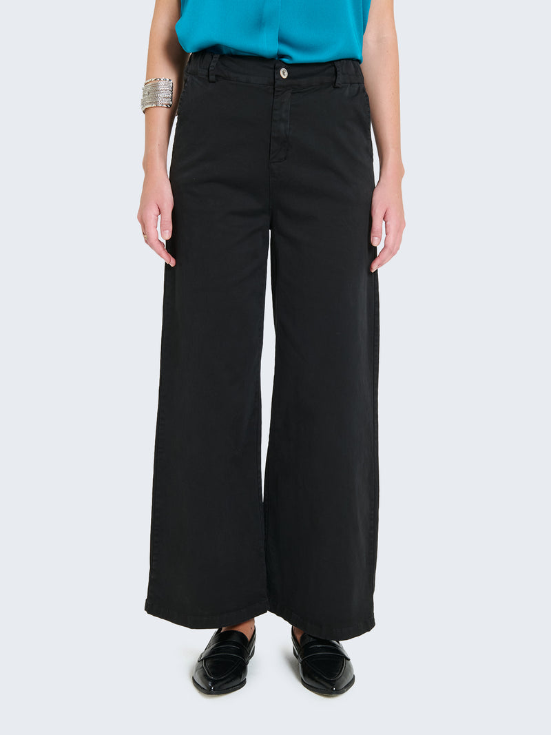Cotton palazzo trousers