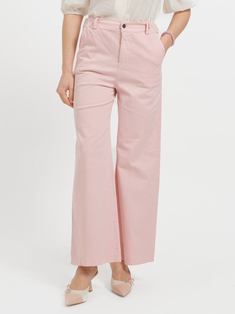 Pantaloni palazzo in cotone