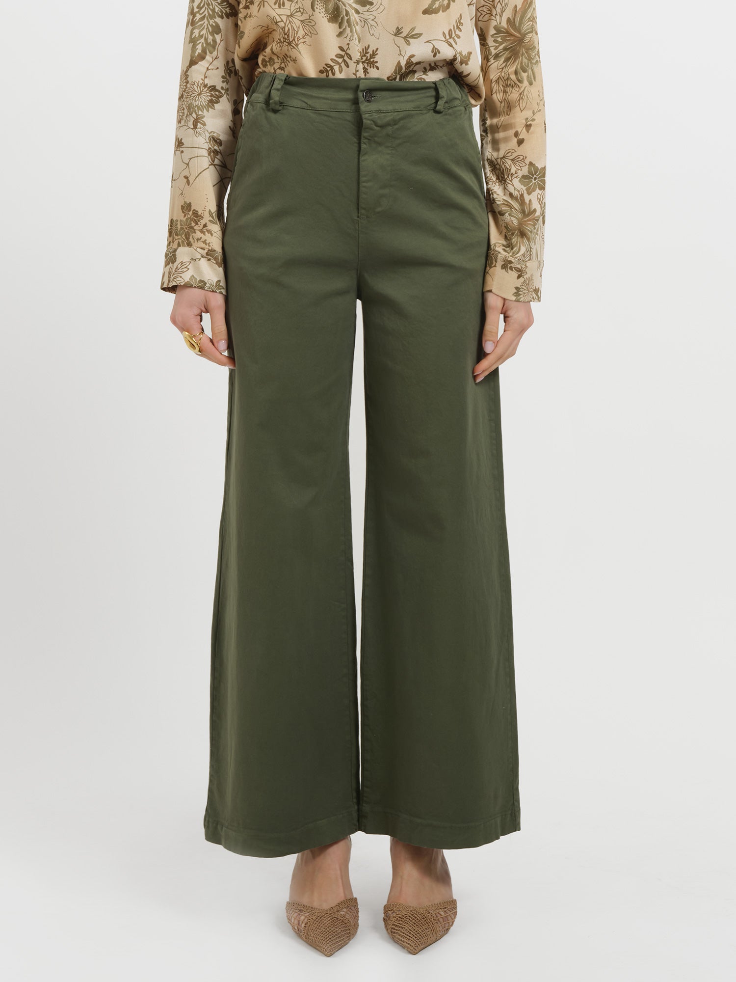 Pantaloni palazzo in cotone