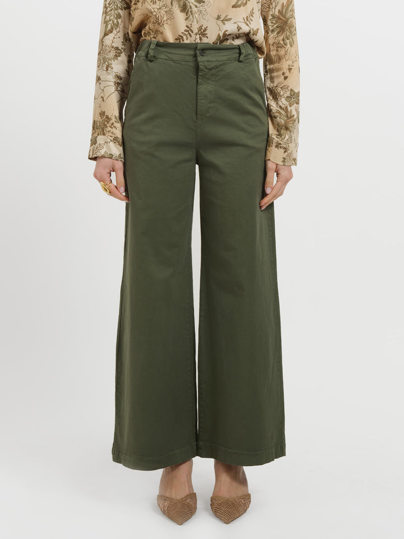 Pantaloni palazzo in cotone