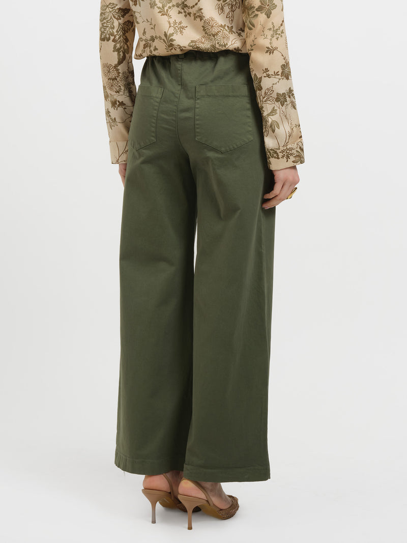 Pantaloni palazzo in cotone