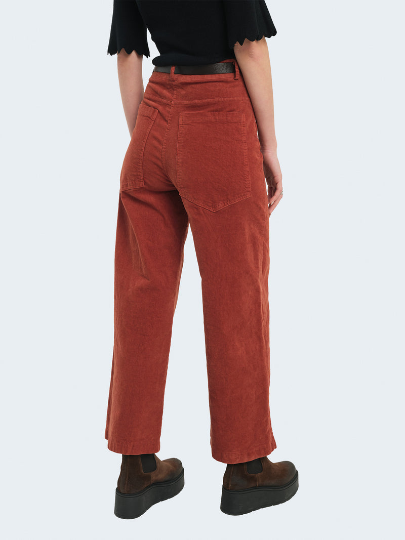 Pantaloni palazzo in velluto