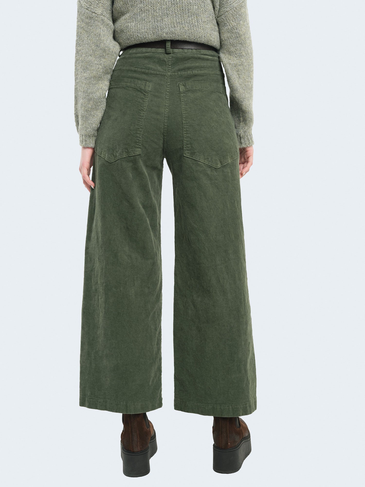 Pantaloni palazzo in velluto