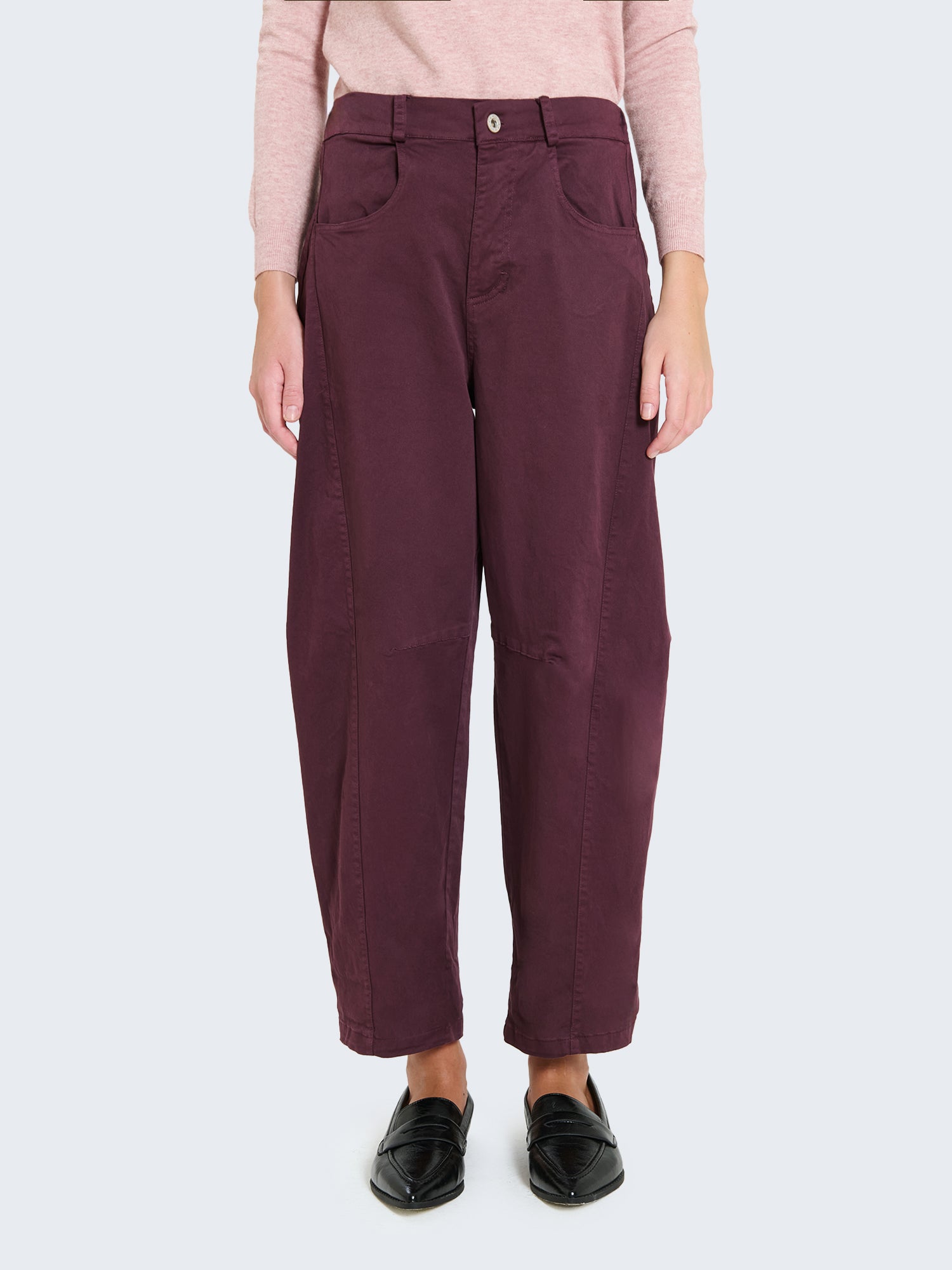 Cotton balloon trousers