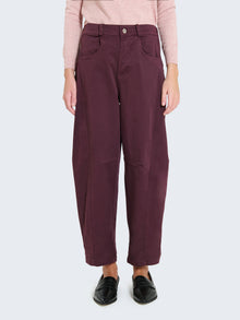 Cotton balloon trousers