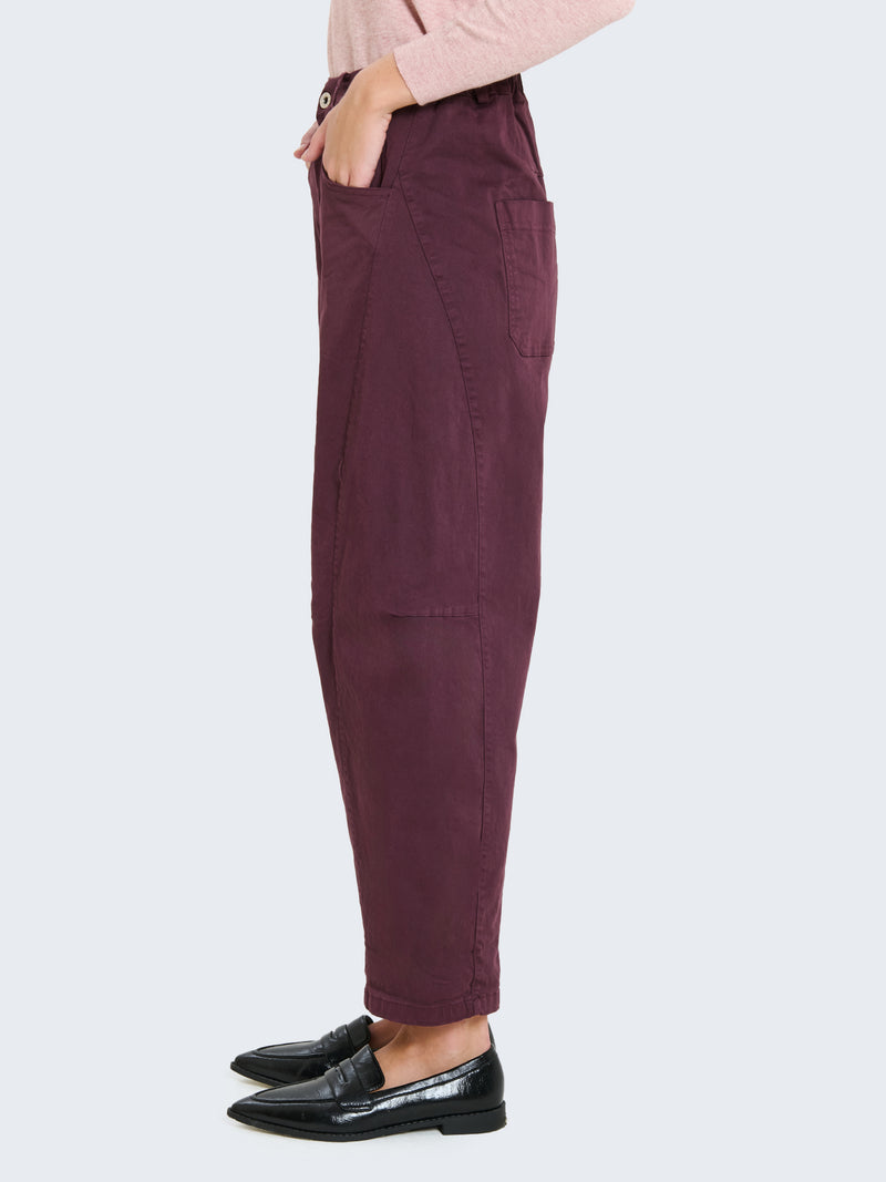 Cotton balloon trousers
