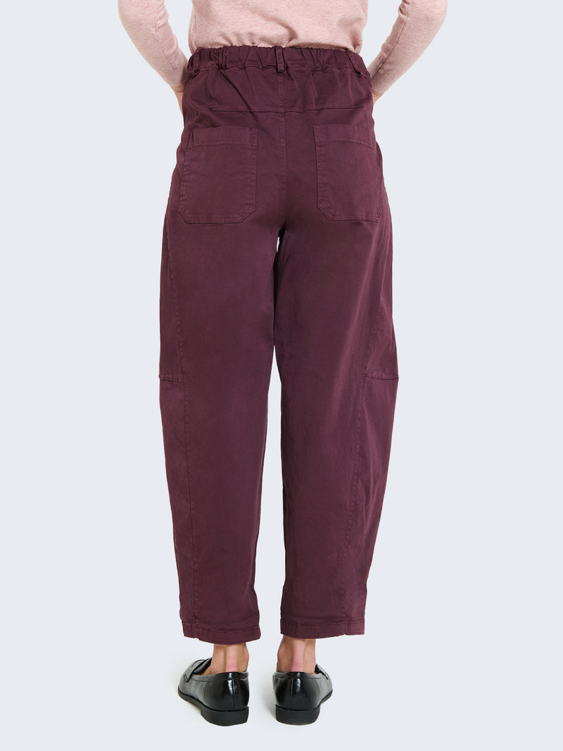 Cotton balloon trousers