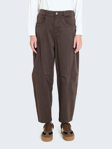 Cotton balloon trousers