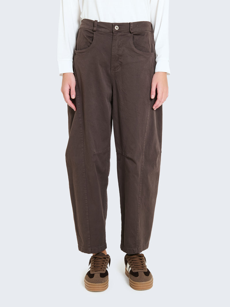 Cotton balloon trousers