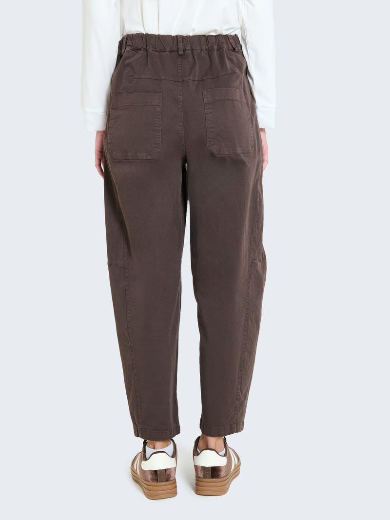 Cotton balloon trousers