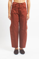 Pantalone barrel in cotone