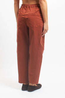 Pantalone barrel in cotone