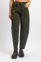 Pantalone barrel in cotone