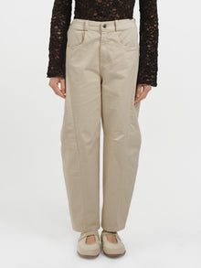 Pantalone barrel in cotone